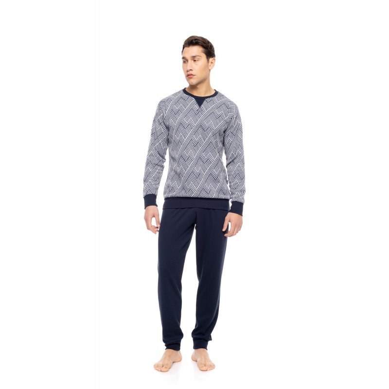 W-M770 - Type - PYJAMA JACQUARD HENRY STRIPES- (W-M770) W-M770 - Type - PYJAMA JACQUARD HENRY STRIPES- (W-M770)