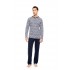 W-M771 - Type - PYJAMA JACQUARD HENRY STRIPES- (W-M771)