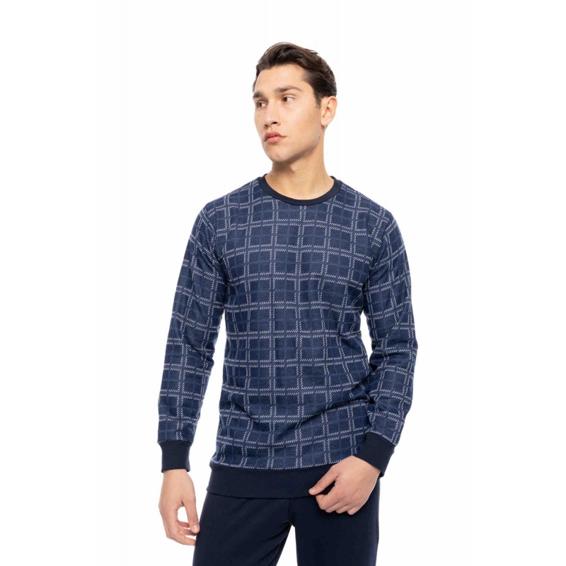 W-M776 - Type - PYJAMA JACQUARD DENIM PLAID- (W-M776)