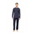 W-M781 - Type - PYJAMA JACQUARD SAND BLUE PLAID- (W-M781)
