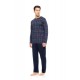 W-M781 - Type - PYJAMA JACQUARD SAND BLUE PLAID- (W-M781)