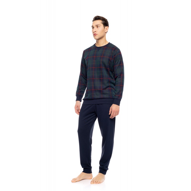 W-M785 - Type - PYJAMA JACQUARD PINE GREEN PLAID- (W-M785)