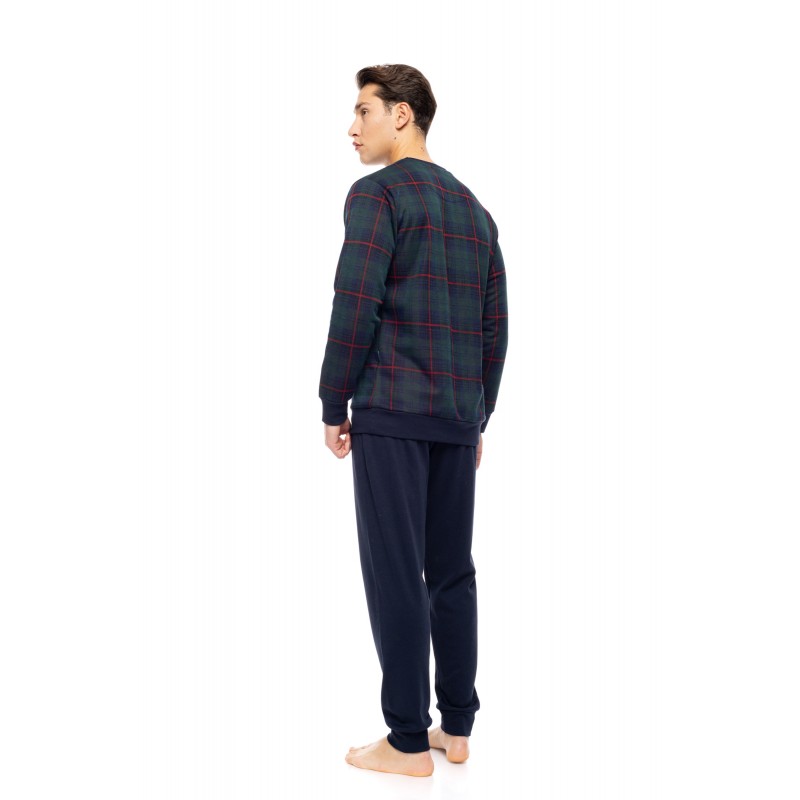 W-M785 - Type - PYJAMA JACQUARD PINE GREEN PLAID- (W-M785)