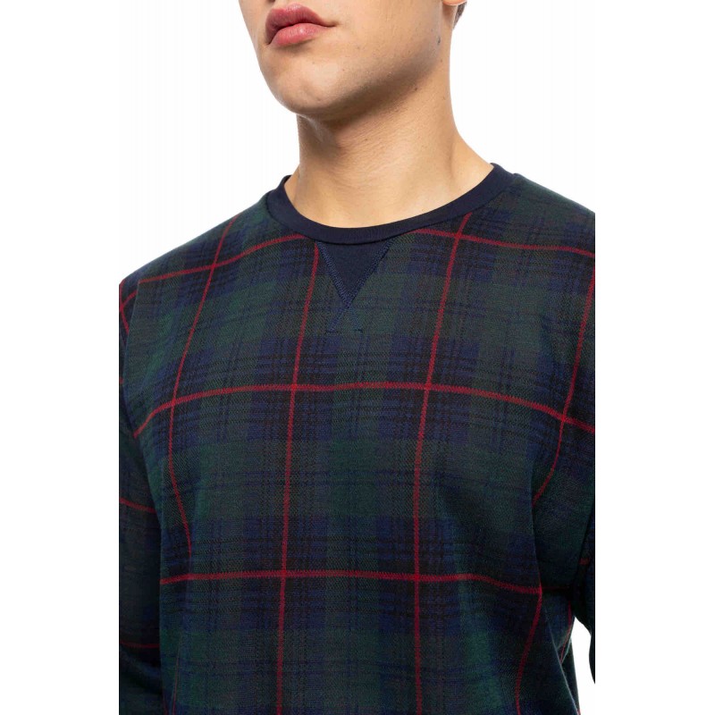 W-M785 - Type - PYJAMA JACQUARD PINE GREEN PLAID- (W-M785)