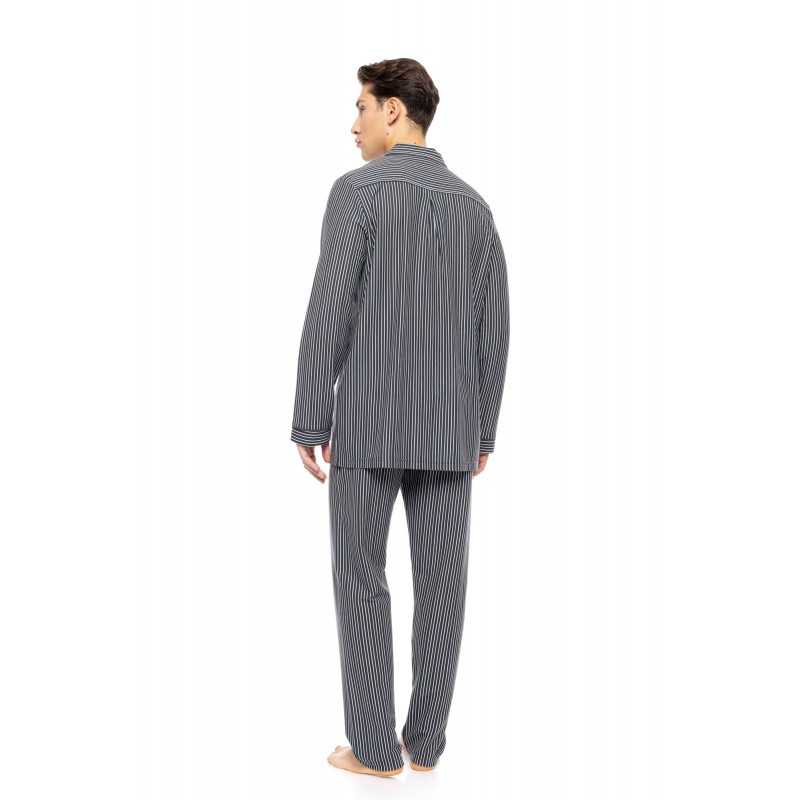 W-M794 - Type - PYJAMA BUTTONED STONE GREY STRIPES- (W-M794) W-M794 - Type - PYJAMA BUTTONED STONE GREY STRIPES- (W-M794)