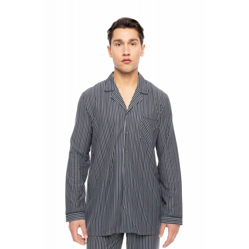 W-M794 - Type - PYJAMA BUTTONED STONE GREY STRIPES- (W-M794) W-M794 - Type - PYJAMA BUTTONED STONE GREY STRIPES- (W-M794)