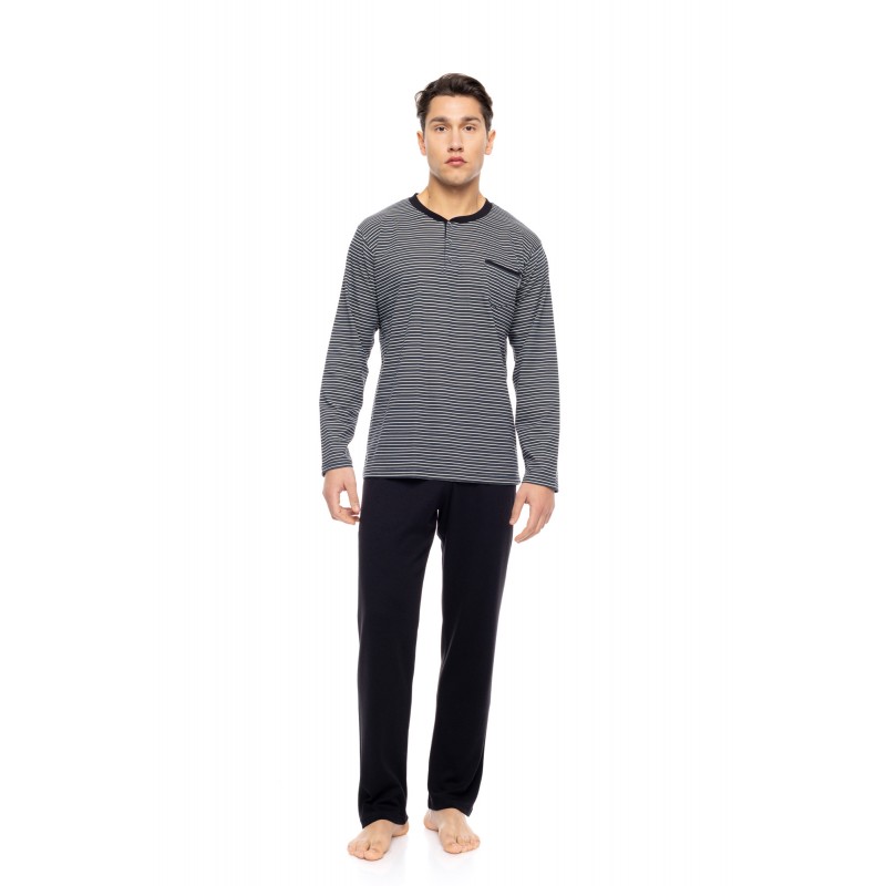 W-M795 - Type - PYJAMA STONE GREY STRIPES- (W-M795) W-M795 - Type - PYJAMA STONE GREY STRIPES- (W-M795)