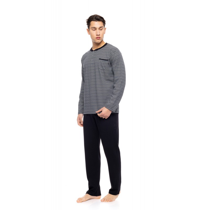 W-M795 - Type - PYJAMA STONE GREY STRIPES- (W-M795) W-M795 - Type - PYJAMA STONE GREY STRIPES- (W-M795)