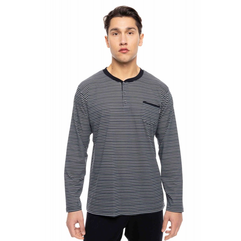 W-M795 - Type - PYJAMA STONE GREY STRIPES- (W-M795) W-M795 - Type - PYJAMA STONE GREY STRIPES- (W-M795)