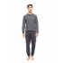 W-M796 - Type - PYJAMA STONE GREY STRIPES- (W-M796)