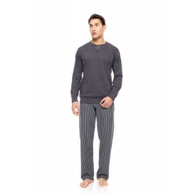 W-M797 - Type - PYJAMA STONE GREY STRIPES- (W-M797)