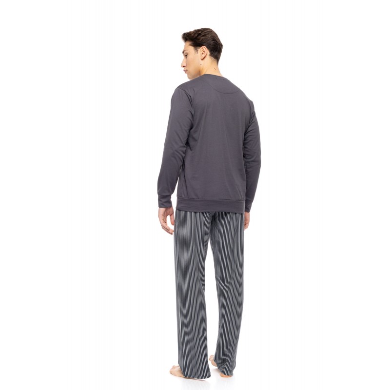 W-M797 - Type - PYJAMA STONE GREY STRIPES- (W-M797)