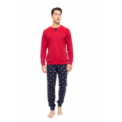 W-M800 - Bordo - PYJAMA NAVY BLUE CARS- (W-M800) W-M800 - Bordo - PYJAMA NAVY BLUE CARS- (W-M800)