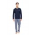 W-M804 - Yacht Blue - PYJAMA OCEAN BLUE GEO- (W-M804)