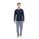 W-M804 - Yacht Blue - PYJAMA OCEAN BLUE GEO- (W-M804)