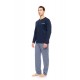 W-M804 - Yacht Blue - PYJAMA OCEAN BLUE GEO- (W-M804)