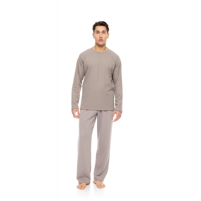 W-M813 - Sand - PYJAMA JAQUARD SOFT STRETCH- (W-M813)