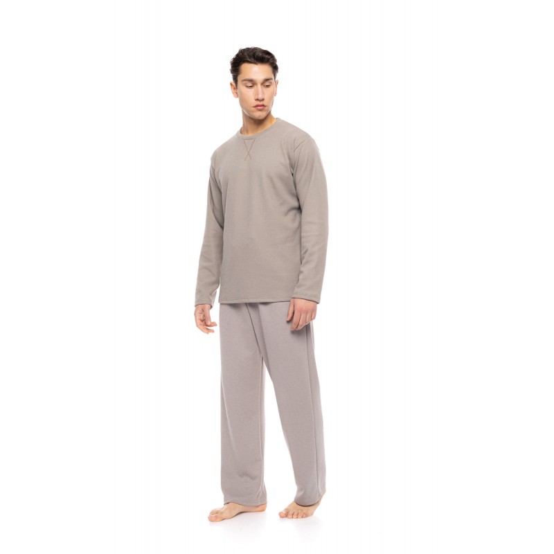 W-M813 - Sand - PYJAMA JAQUARD SOFT STRETCH- (W-M813)