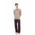 W-M820 - Bordo - Pyjama Oxford Grey Plaid- (W-M820)