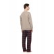 W-M820 - Bordo - Pyjama Oxford Grey Plaid- (W-M820)
