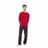 W-M822 - Bordo - Pyjama Oxford Grey Plaid- (W-M822)