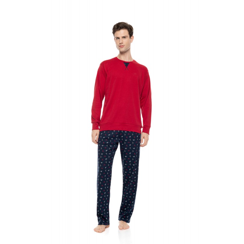 W-M824 - Bordo - Pyjama Alpine Deer- (W-M824) W-M824 - Bordo - Pyjama Alpine Deer- (W-M824)
