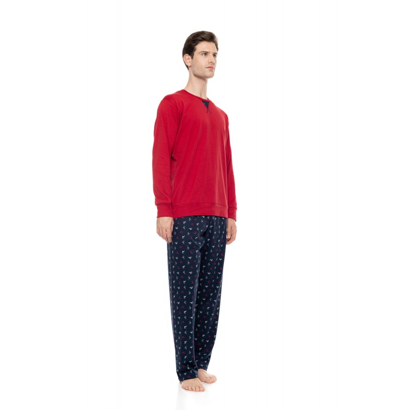W-M824 - Bordo - Pyjama Alpine Deer- (W-M824) W-M824 - Bordo - Pyjama Alpine Deer- (W-M824)