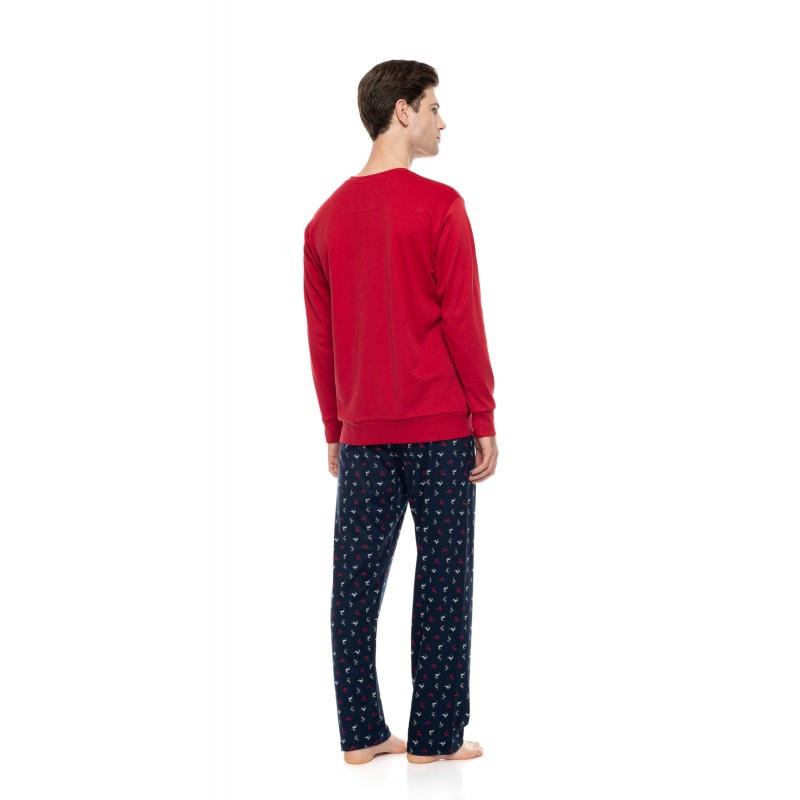 W-M824 - Bordo - Pyjama Alpine Deer- (W-M824) W-M824 - Bordo - Pyjama Alpine Deer- (W-M824)