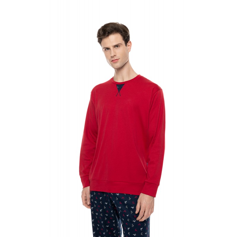 W-M824 - Bordo - Pyjama Alpine Deer- (W-M824) W-M824 - Bordo - Pyjama Alpine Deer- (W-M824)