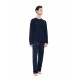 W-M825 - Yacht Blue - Pyjama Alpine Deer- (W-M825) W-M825 - Yacht Blue - Pyjama Alpine Deer- (W-M825)
