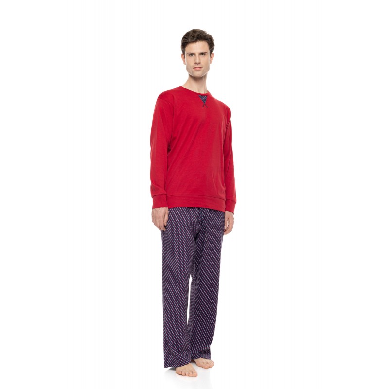 W-M829 - Bordo - Pyjama Geo Bordo- (W-M829) W-M829 - Bordo - Pyjama Geo Bordo- (W-M829)