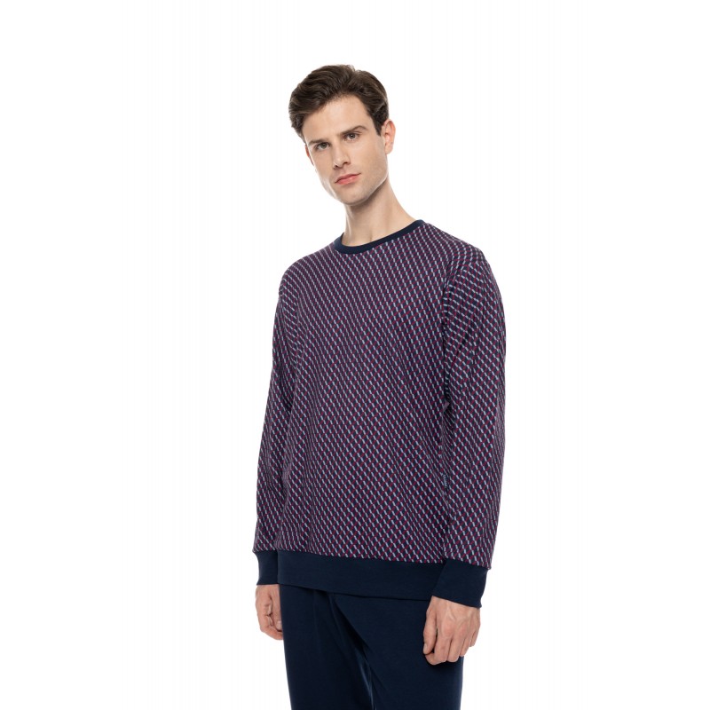 W-M831 - Type - Pyjama Geo Bordo- (W-M831)