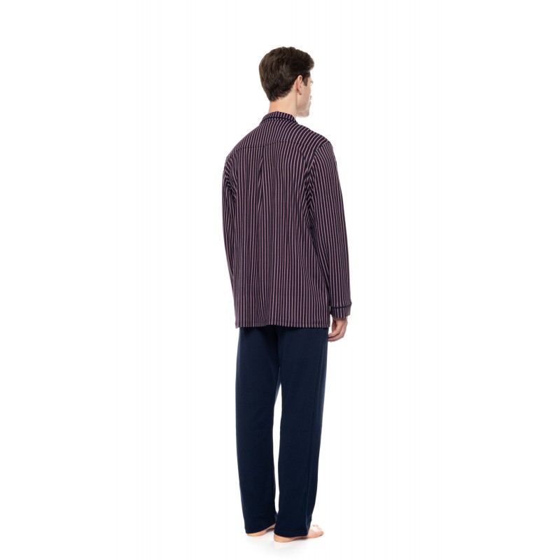 W-M833 - Type - Pyjama Buttoned Classic Stripe- (W-M833) W-M833 - Type - Pyjama Buttoned Classic Stripe- (W-M833)