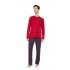 W-M835 - Bordo - Pyjama Classic Stripe- (W-M835)