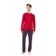 W-M835 - Bordo - Pyjama Classic Stripe- (W-M835) W-M835 - Bordo - Pyjama Classic Stripe- (W-M835)