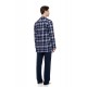 W-M842 - Type - Pyjama Buttoned Midnight Blue Plaid- (W-M842) W-M842 - Type - Pyjama Buttoned Midnight Blue Plaid- (W-M842)