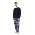 W-M843 - Type - Pyjama Midnight Blue Plaid- (W-M843)