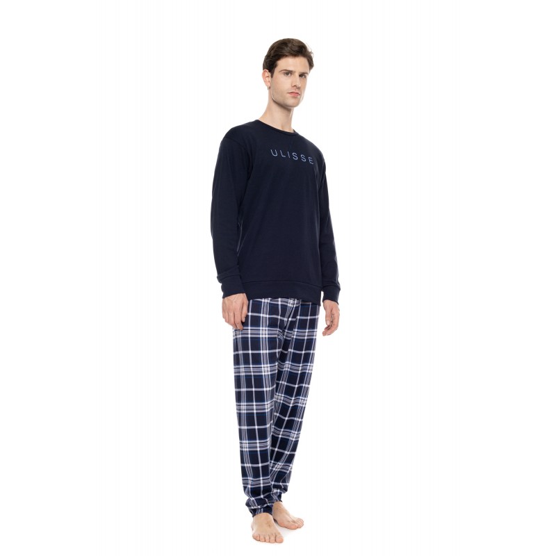 W-M843 - Type - Pyjama Midnight Blue Plaid- (W-M843) W-M843 - Type - Pyjama Midnight Blue Plaid- (W-M843)
