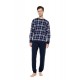 W-M845 - Type - Pyjama Midnight Blue Plaid- (W-M845)