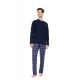 W-M848 - Yacht Blue - Pyjama Cobalt Blue- (W-M848)