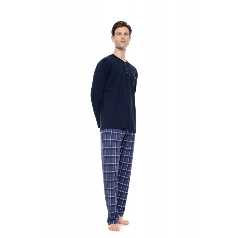 W-M848 - Yacht Blue - Pyjama Cobalt Blue- (W-M848)