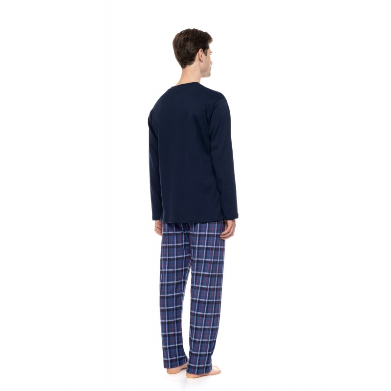 W-M848 - Yacht Blue - Pyjama Cobalt Blue- (W-M848)