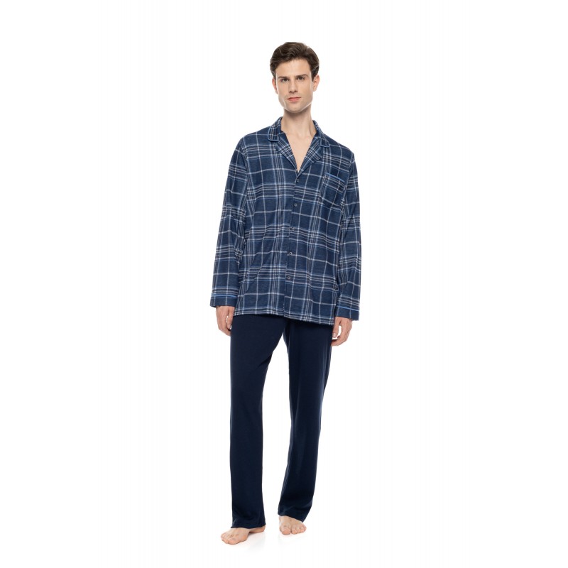 W-M851 - Type - Pyjama Buttoned Jacquard Denim- (W-M851) W-M851 - Type - Pyjama Buttoned Jacquard Denim- (W-M851)