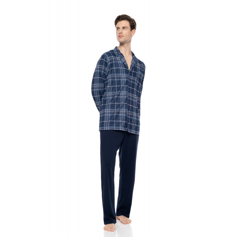 W-M851 - Type - Pyjama Buttoned Jacquard Denim- (W-M851) W-M851 - Type - Pyjama Buttoned Jacquard Denim- (W-M851)