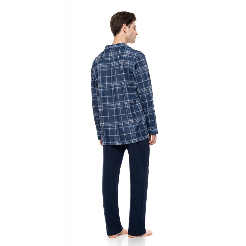 W-M851 - Type - Pyjama Buttoned Jacquard Denim- (W-M851) W-M851 - Type - Pyjama Buttoned Jacquard Denim- (W-M851)