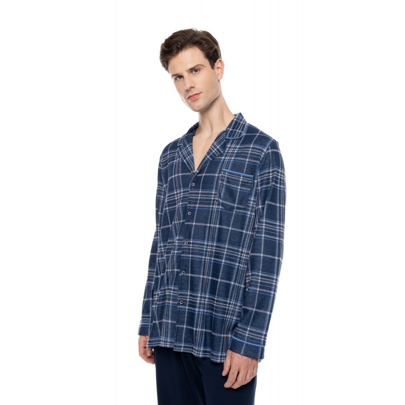 W-M851 - Type - Pyjama Buttoned Jacquard Denim- (W-M851) W-M851 - Type - Pyjama Buttoned Jacquard Denim- (W-M851)