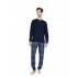 W-M852 - Yacht Blue - Pyjama Jacquard Denim- (W-M852)