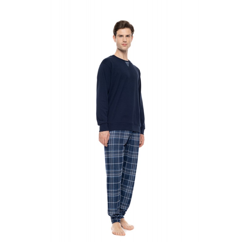 W-M852 - Yacht Blue - Pyjama Jacquard Denim- (W-M852) W-M852 - Yacht Blue - Pyjama Jacquard Denim- (W-M852)