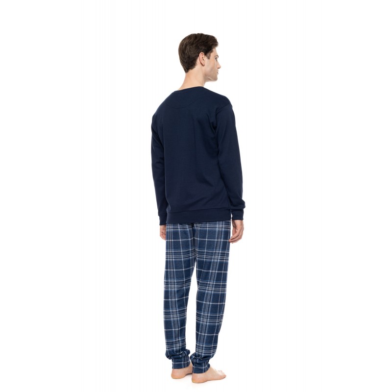 W-M852 - Yacht Blue - Pyjama Jacquard Denim- (W-M852) W-M852 - Yacht Blue - Pyjama Jacquard Denim- (W-M852)