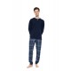 W-M852 - Yacht Blue - Pyjama Jacquard Denim- (W-M852) W-M852 - Yacht Blue - Pyjama Jacquard Denim- (W-M852)